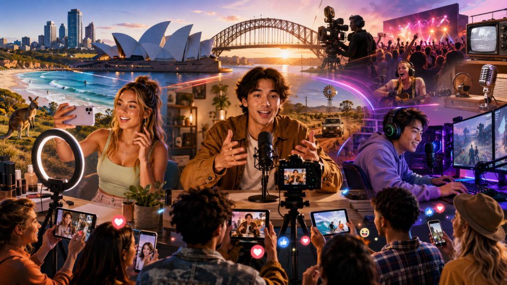 The Role of Influencers and YouTubers in Australian Entertainment